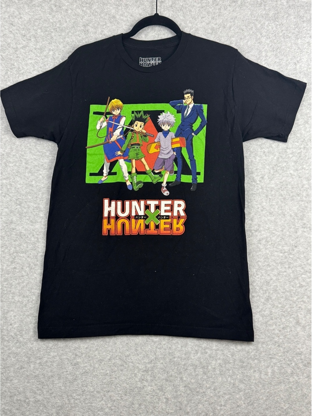 Hunter x Hunter Anime Characters Graphic Tee Shirt Black Medium VIZ
